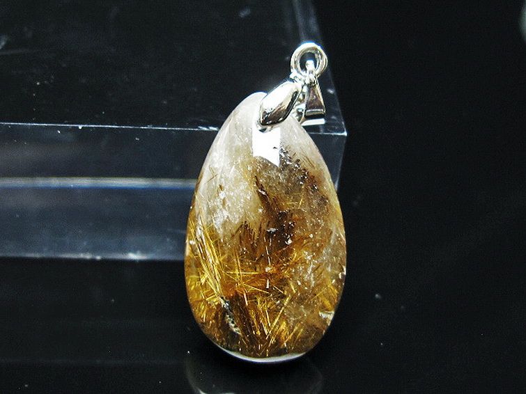 ゴールドタイチンルチルペンダント[T741-2210] 1枚目