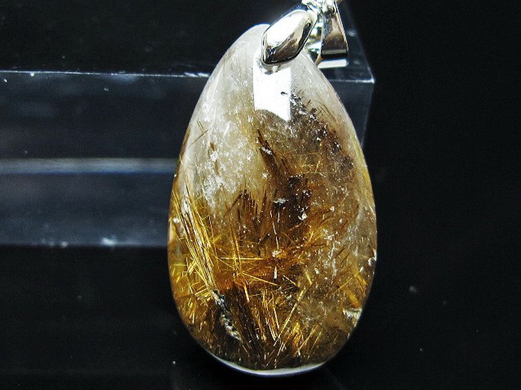 ゴールドタイチンルチルペンダント[T741-2210] 2枚目