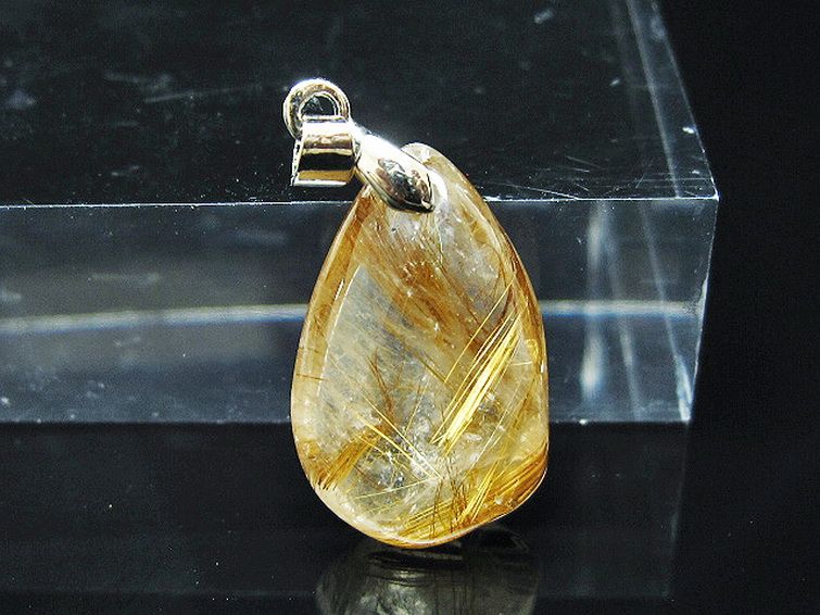 ゴールドタイチンルチルペンダント[T741-2225] 1枚目