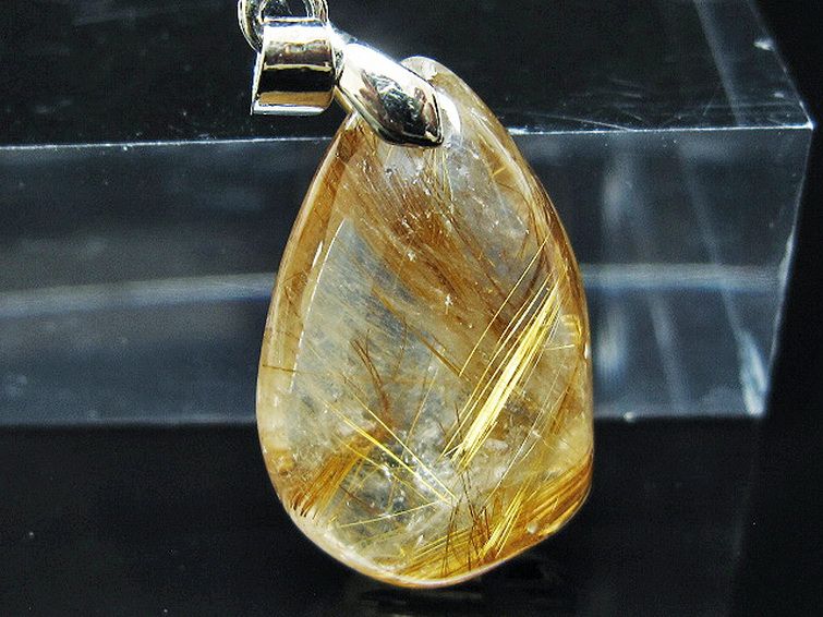 ゴールドタイチンルチルペンダント[T741-2225] 2枚目