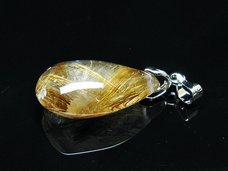 ゴールドタイチンルチルペンダント[T741-2225] 3枚目