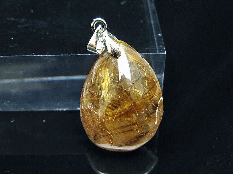 ゴールドタイチンルチルペンダント[T741-2232] 1枚目