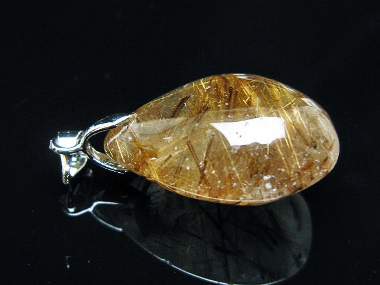 ゴールドタイチンルチルペンダント[T741-2232] 3枚目