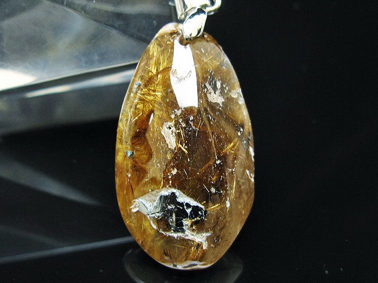 ゴールドタイチンルチルペンダント[T741-2239] 2枚目