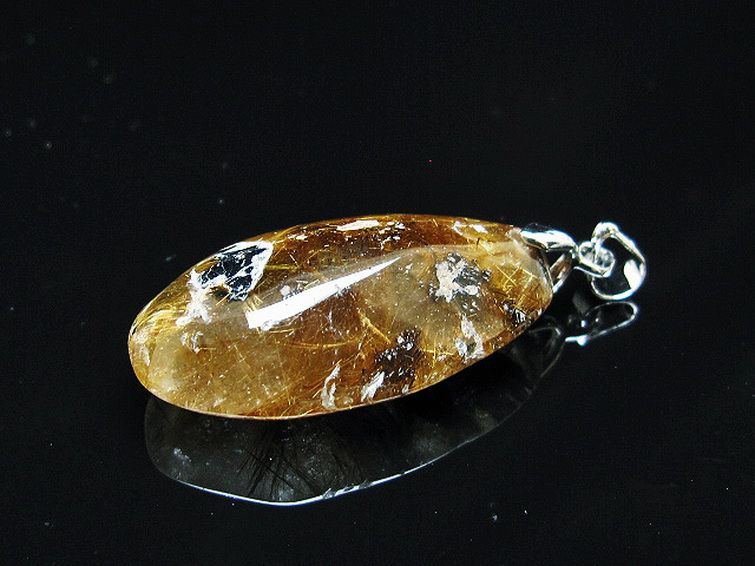 ゴールドタイチンルチルペンダント[T741-2239] 3枚目