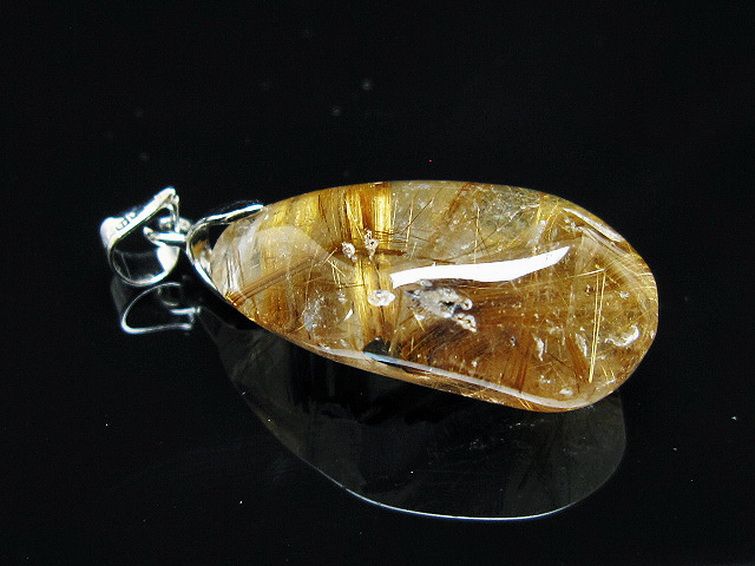 ゴールドタイチンルチルペンダント[T741-2249] 3枚目