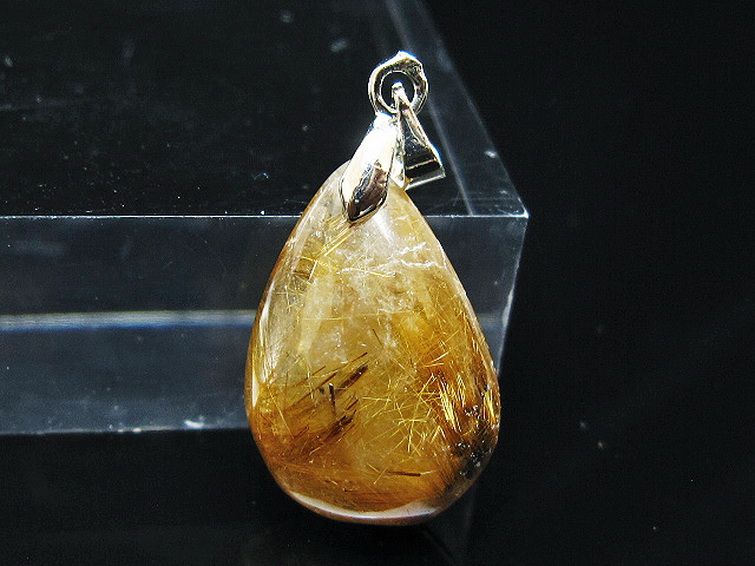 ゴールドタイチンルチルペンダント[T741-2262] 1枚目