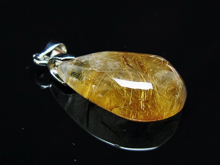 ゴールドタイチンルチルペンダント[T741-2262] 3枚目