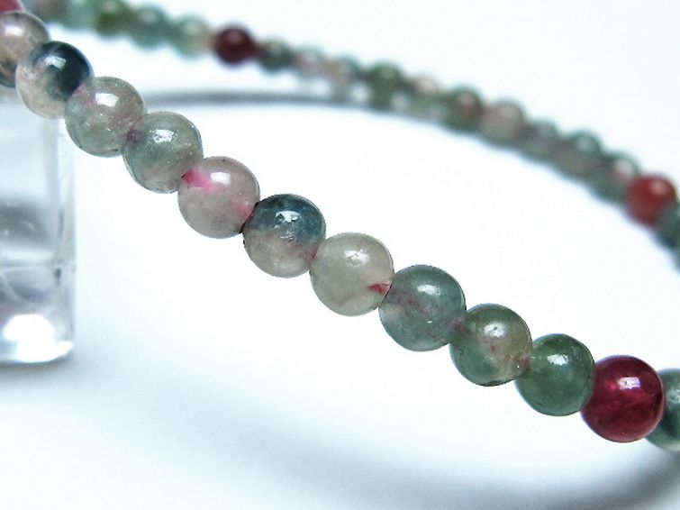 ミックスカラートルマリンブレスレット 4mm [t75-7327] 3枚目