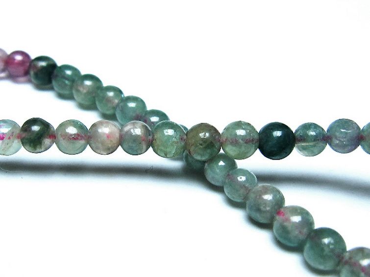 ミックスカラートルマリンブレスレット 4mm [t75-7338] 2枚目