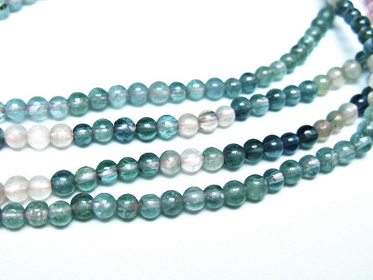 ミックスカラートルマリン ブレスレット 3mm [t75-7394] 2枚目