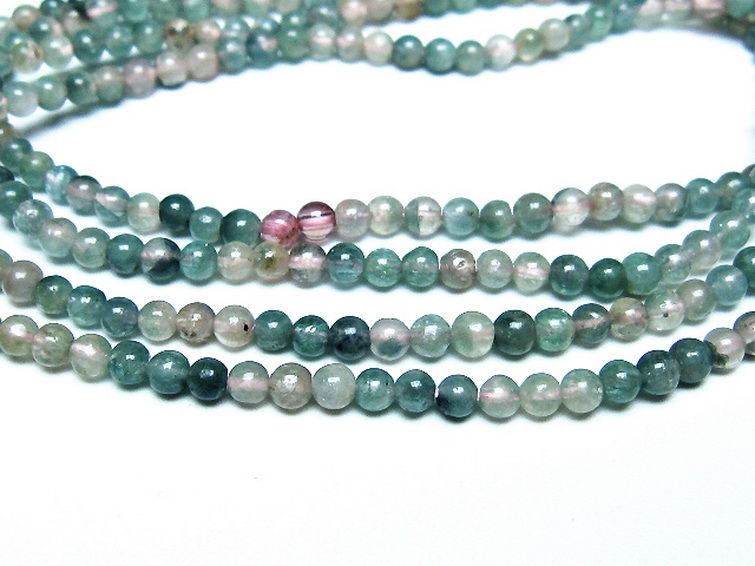 ミックスカラートルマリン ブレスレット 4mm [t75-7406] 2枚目