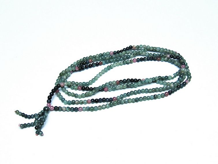 ミックスカラートルマリン ブレスレット 3mm [t75-7421] 1枚目