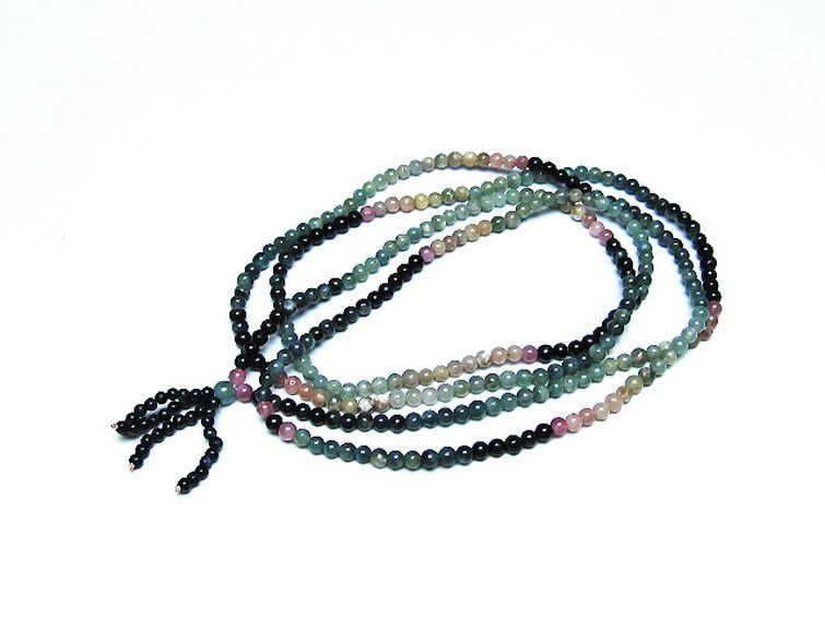 ミックスカラートルマリン ブレスレット 4mm [t75-7432] 1枚目