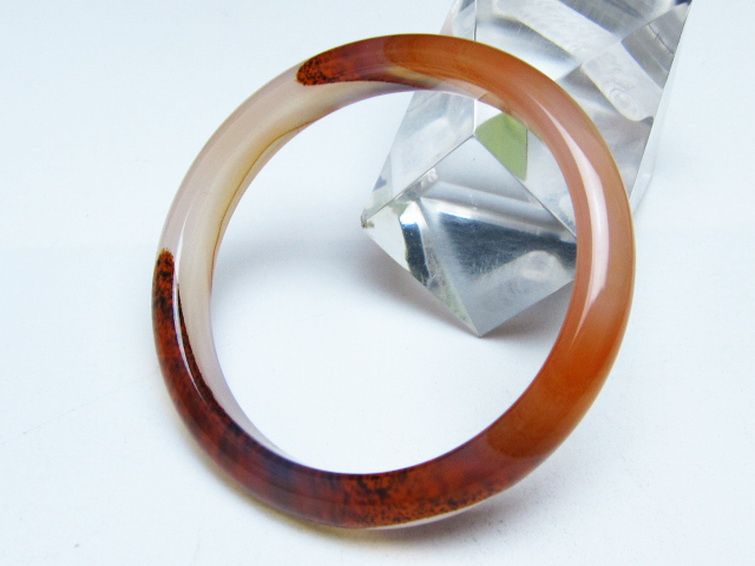 赤アゲート バングル 58mm [t752-1593] 3枚目