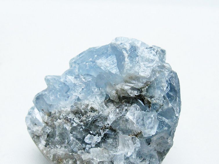 セレスタイト天青石原石[T756-5942] 2枚目