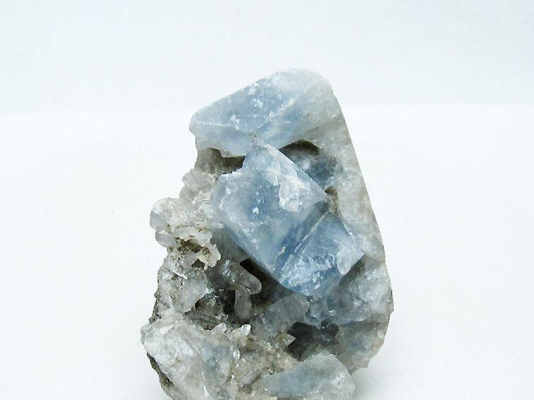 セレスタイト天青石原石[T756-6027] 2枚目