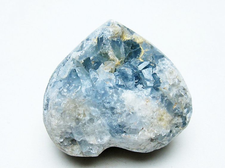 天然　セレスタイト 天青石 原石 パワーストーン パワーストーン 天然石 セレスタイト 天青石 ハートシェイプ 原石[T756