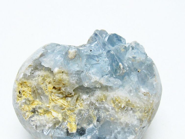 セレスタイト 天青石 ハートシェイプ 原石[T756-6133] 2枚目