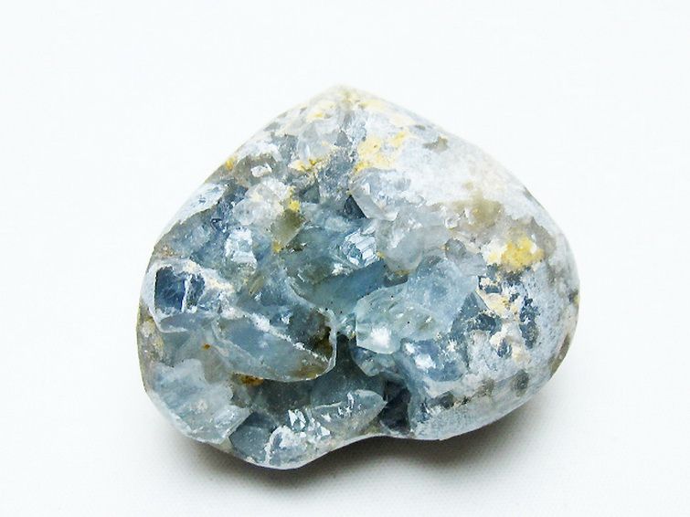 セレスタイト 天青石 ハートシェイプ 原石[T756-6205] 3枚目