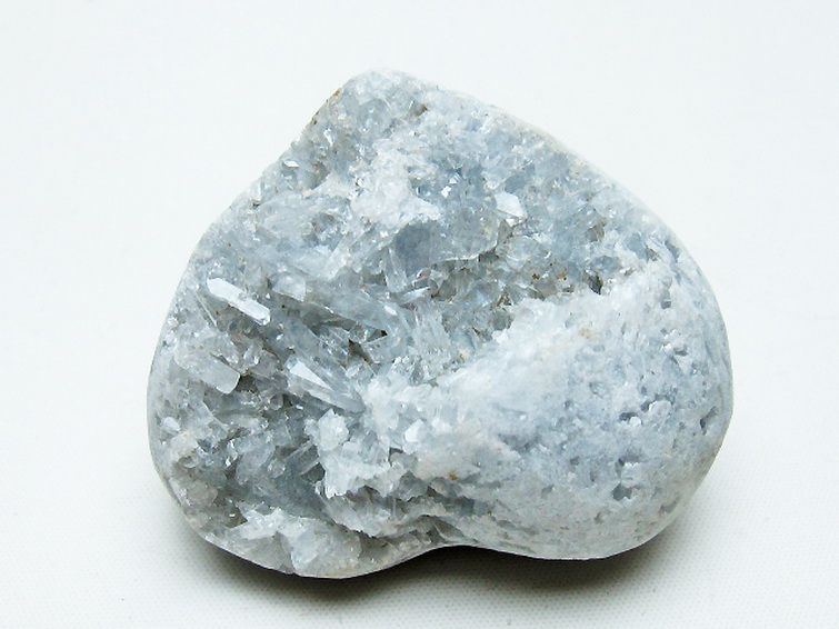 セレスタイト 天青石 ハートシェイプ 原石[T756-6210] 3枚目