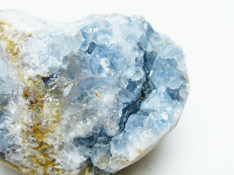 セレスタイト 天青石 ハートシェイプ 原石[T756-6243] 2枚目