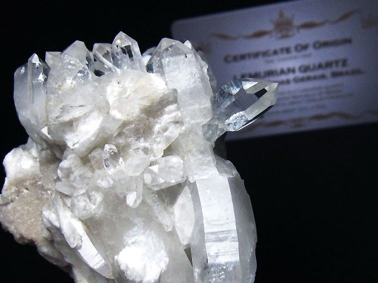 レムリアンシード 水晶 クラスター ミナスジェライス州コリント産 ※証明書付き[T759-1246] 3枚目