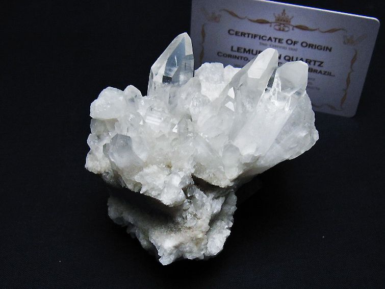 レムリアンシード 水晶 クラスター ミナスジェライス州コリント産 ※証明書付き[T759-1253] 1枚目