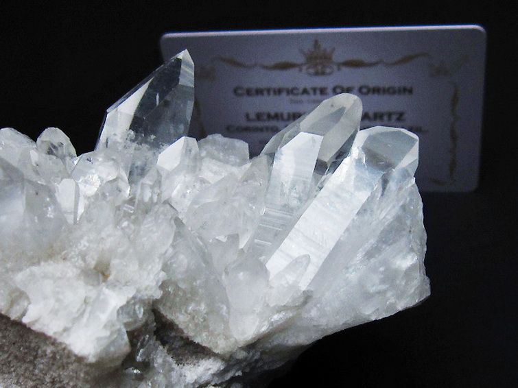 レムリアンシード 水晶 クラスター ミナスジェライス州コリント産 ※証明書付き[T759-1253] 2枚目