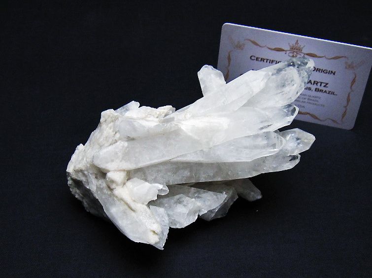 レムリアンシード 水晶 クラスター ミナスジェライス州コリント産 ※証明書付き[T759-1258] 1枚目