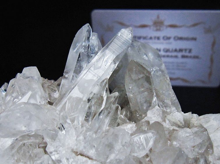 レムリアンシード 水晶 クラスター ミナスジェライス州コリント産 ※証明書付き[T759-1262] 3枚目