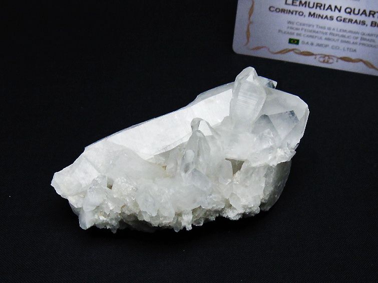 レムリアンシード 水晶 クラスター ミナスジェライス州コリント産 ※証明書付き[T759-1279] 1枚目