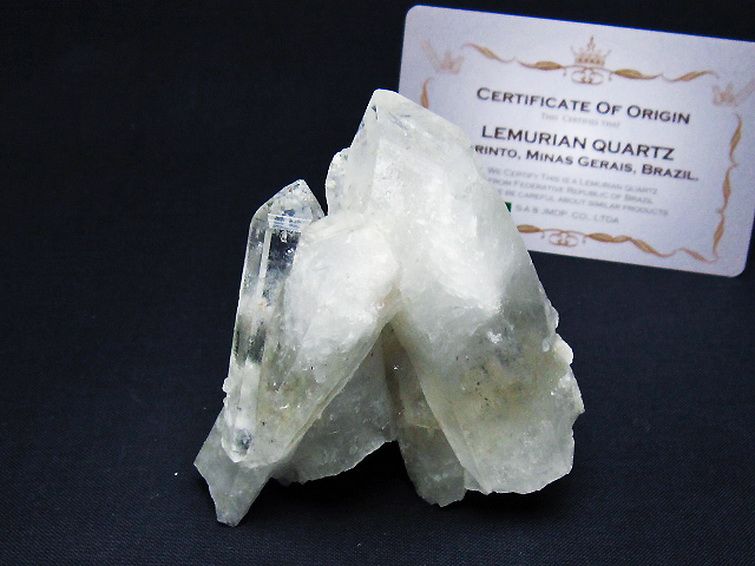 レムリアンシード 水晶 クラスター ミナスジェライス州コリント産 ※証明書付き[T759-1297] 1枚目