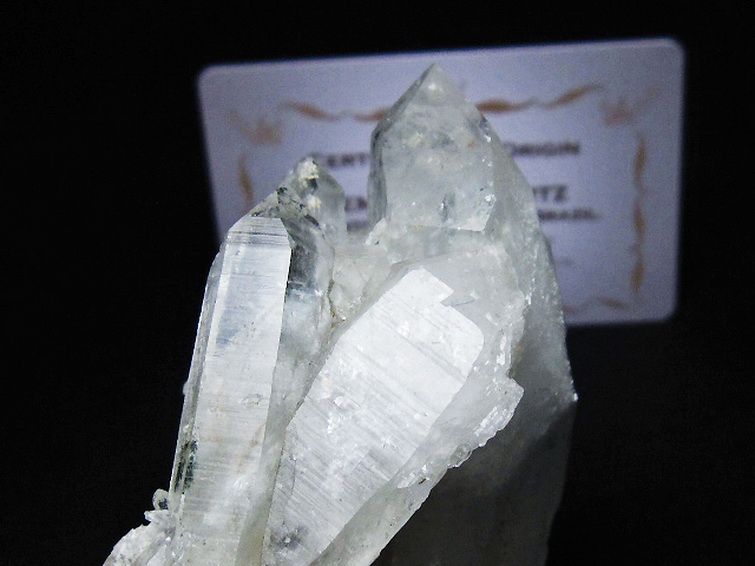 レムリアンシード 水晶 クラスター ミナスジェライス州コリント産 ※証明書付き[T759-1297] 2枚目