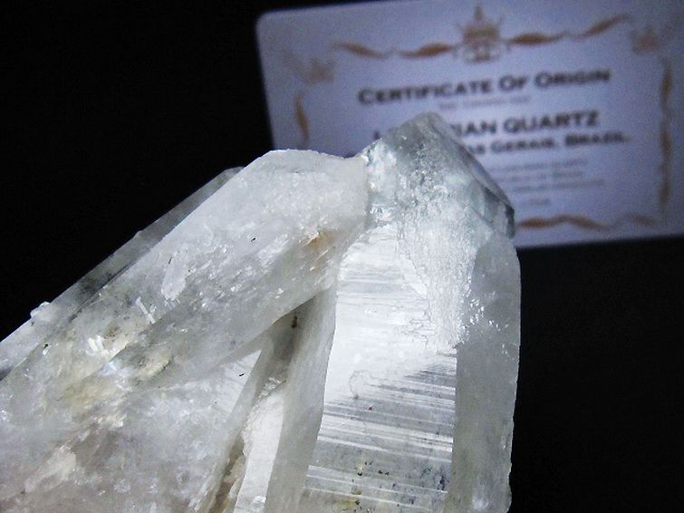 レムリアンシード 水晶 クラスター ミナスジェライス州コリント産 ※証明書付き[T759-1297] 3枚目