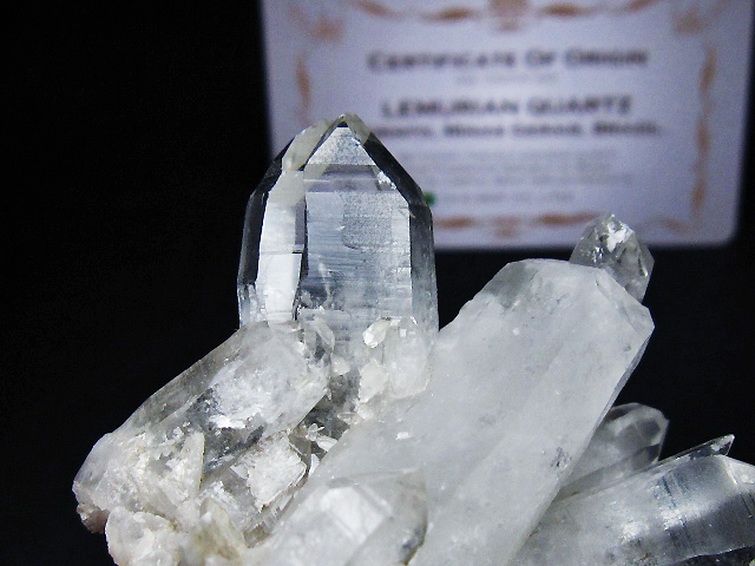 レムリアンシード 水晶 クラスター ミナスジェライス州コリント産 ※証明書付き[T759-1312] 3枚目