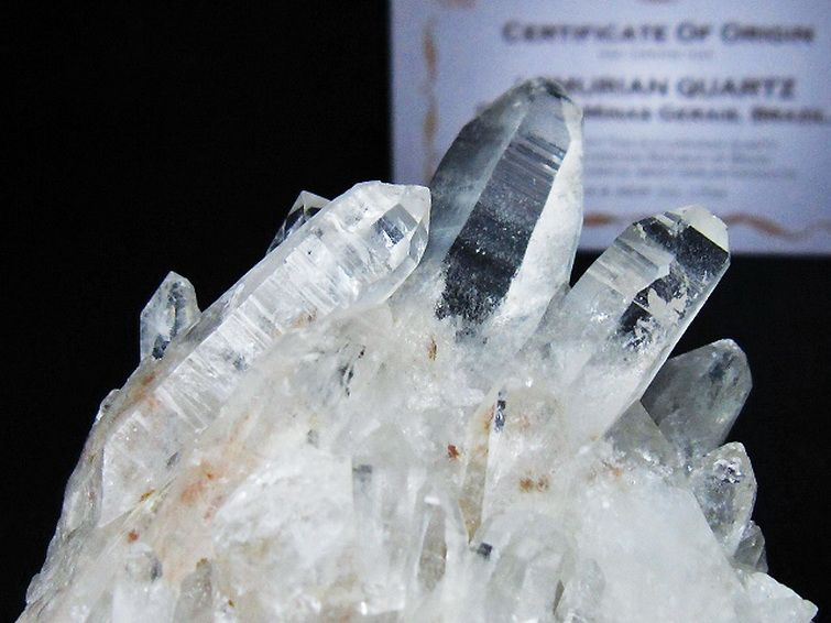 レムリアンシード 水晶 クラスター ミナスジェライス州コリント産 ※証明書付き[T759-1361] 3枚目