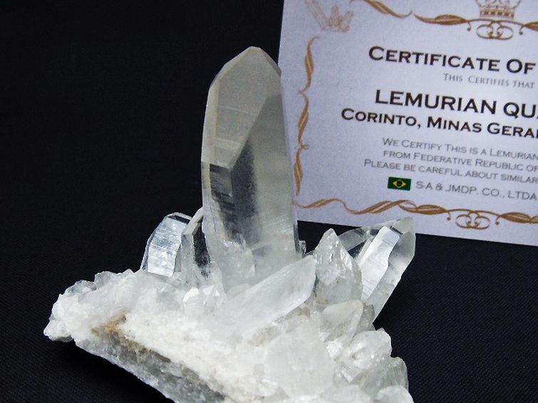 レムリアンシード 水晶 クラスター ミナスジェライス州コリント産 ※証明書付き[T759-1368] 2枚目