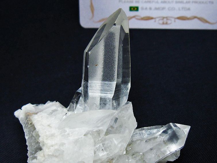 レムリアンシード 水晶 クラスター ミナスジェライス州コリント産 ※証明書付き[T759-1368] 3枚目