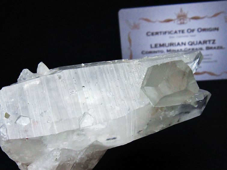 レムリアンシード 水晶 クラスター ミナスジェライス州コリント産 ※証明書付き[T759-1387] 3枚目