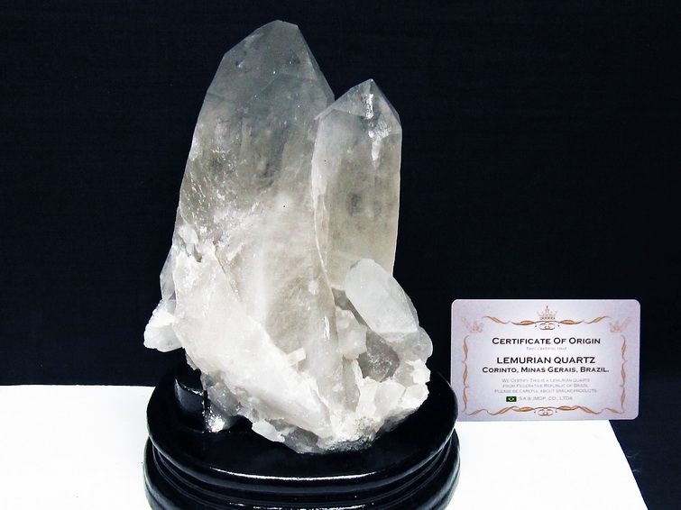 レムリアンシード水晶クラスター ミナスジェライス州コリント産 ※証明書付き[T760-3343] 1枚目
