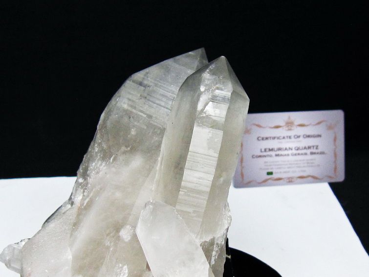 レムリアンシード水晶クラスター ミナスジェライス州コリント産 ※証明書付き[T760-3343] 2枚目
