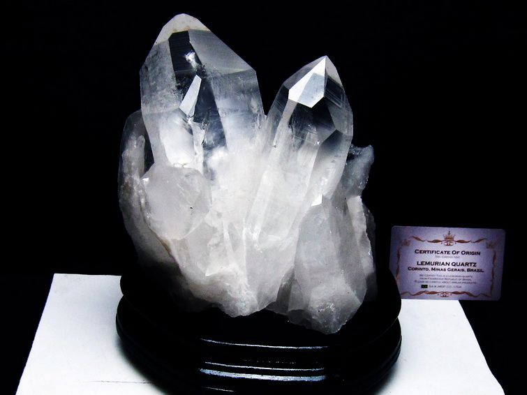 3Kgレムリアンシード水晶クラスター ミナスジェライス州コリント産 ※証明書付き[T760-3373] 1枚目
