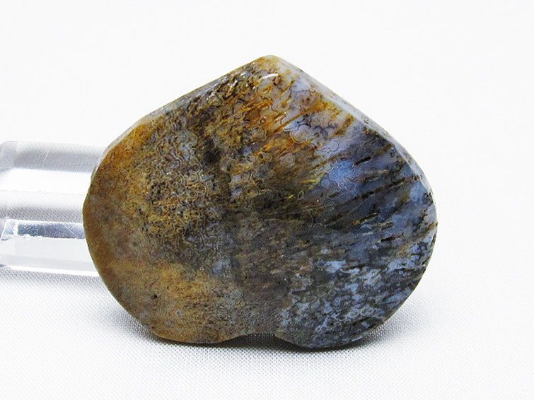 ルチルインアゲート ハート 置物[T763-3475] 3枚目