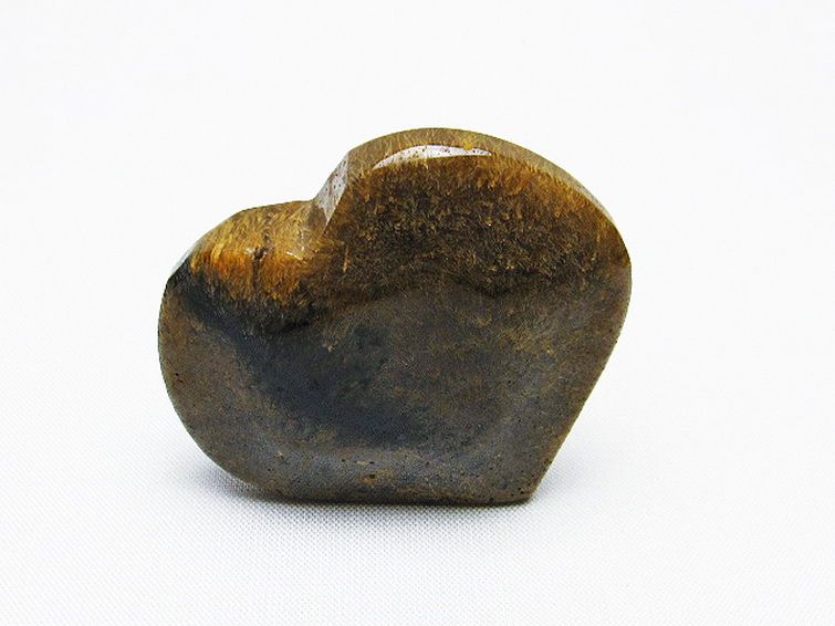 ルチルインアゲート ハート 置物[T763-3581] 1枚目