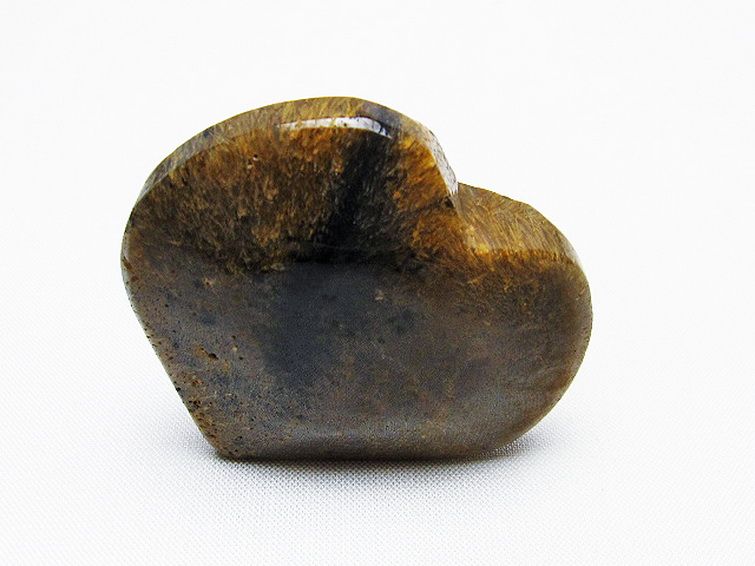 ルチルインアゲート ハート 置物[T763-3581] 2枚目