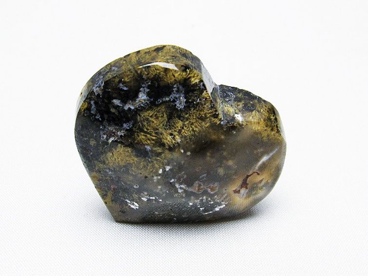 ルチルインアゲート ハート 置物[T763-3631] 2枚目