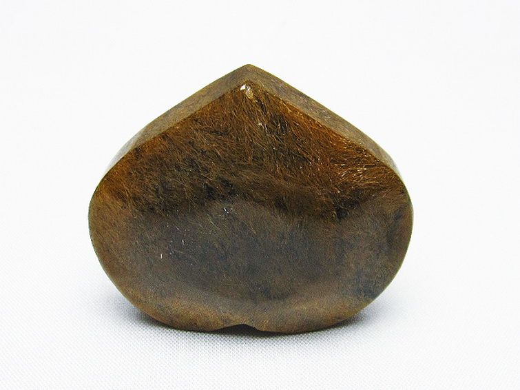 ルチルインアゲート ハート 置物[T763-3660] 3枚目