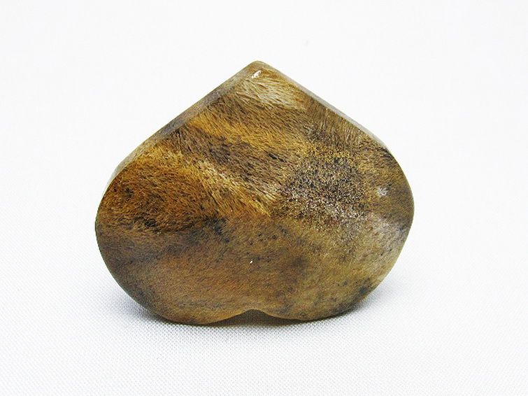 ルチルインアゲート ハート 置物[T763-3672] 3枚目