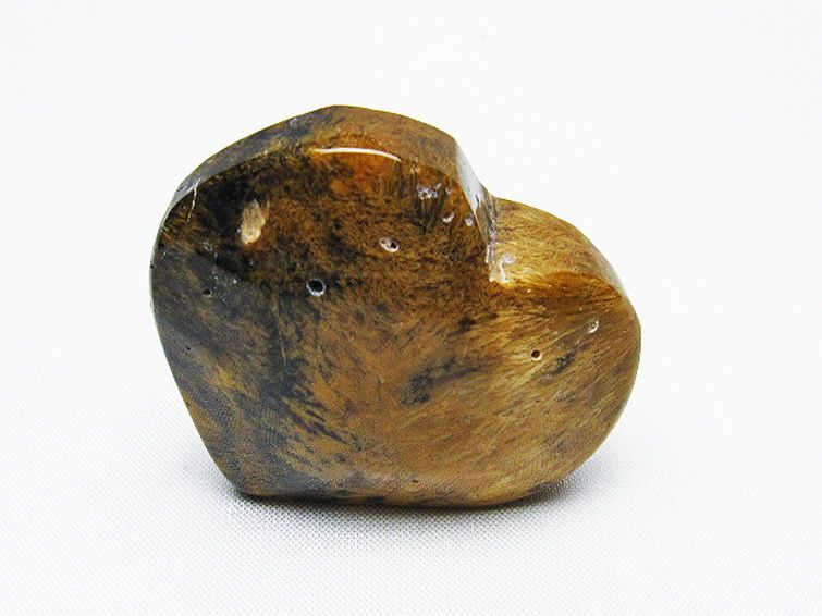 ルチルインアゲート ハート 置物[T763-3673] 2枚目